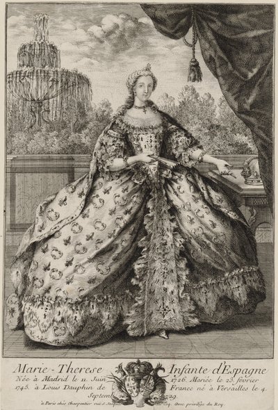 Portret van Marie Thérèse Raphaëlle van Spanje (1726-1746) door Unknown